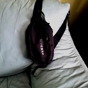 Converse black waist bag